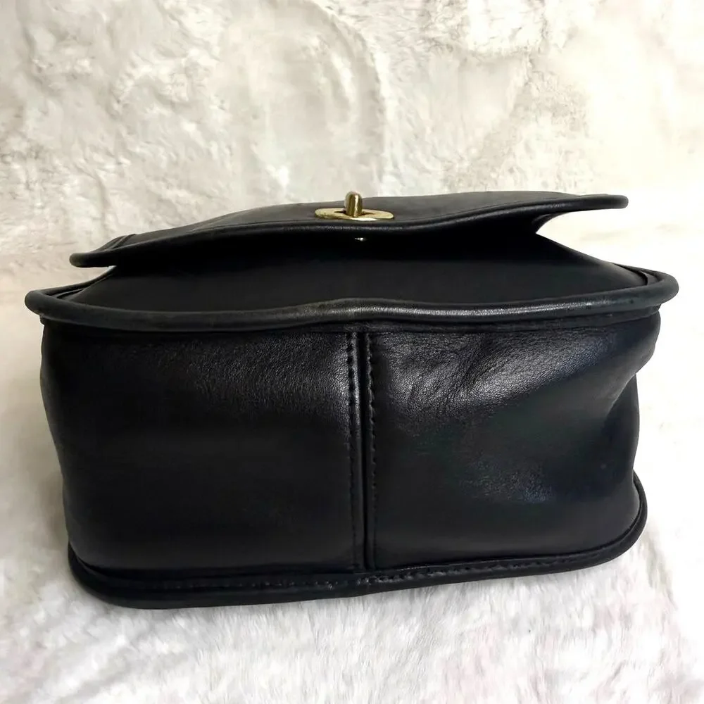Vintage Coach Legacy 9965 Black Small Flap Bag